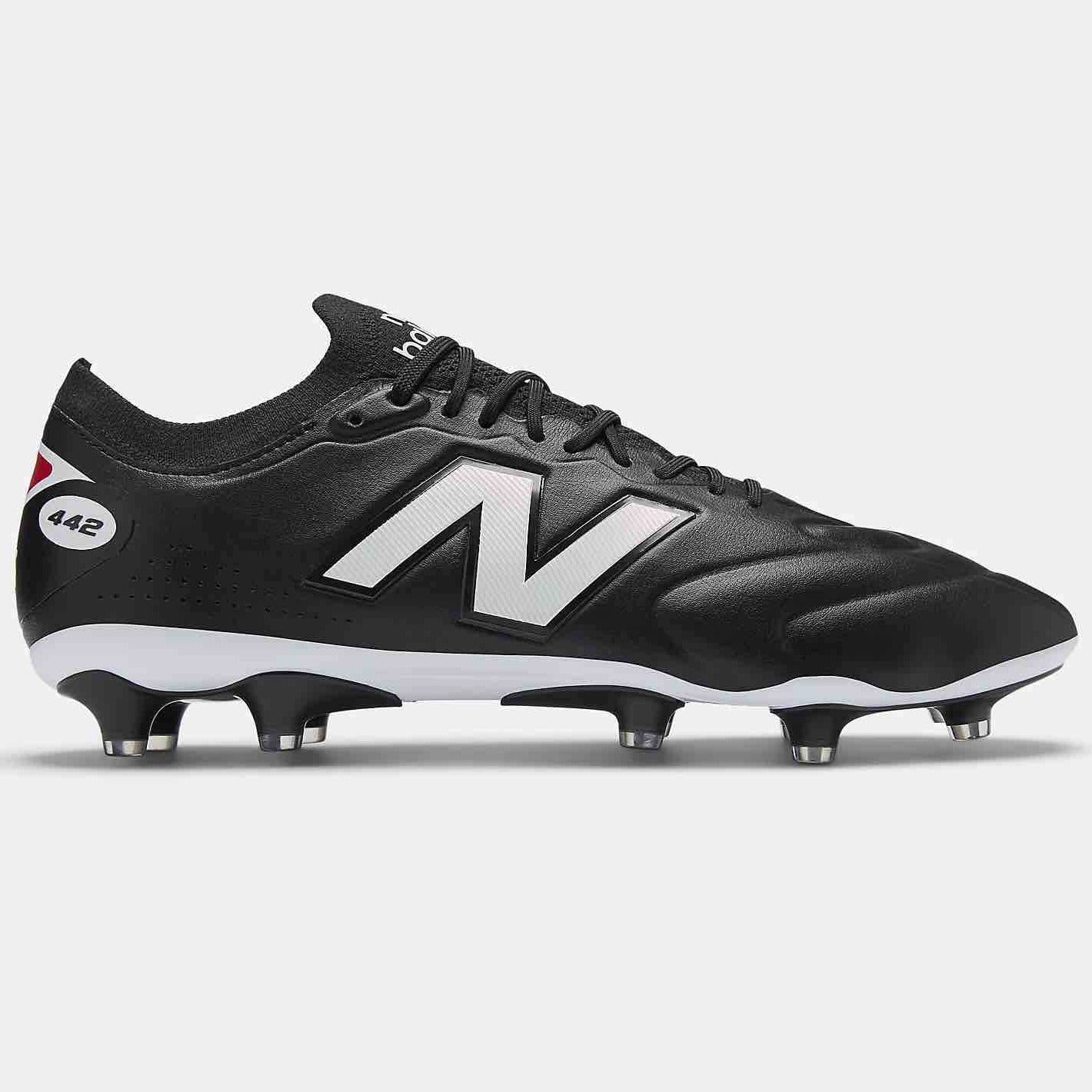 New Balance 442 Elite Knit V3 2E Wide Firm Ground Soccer Cleats (Side 1)