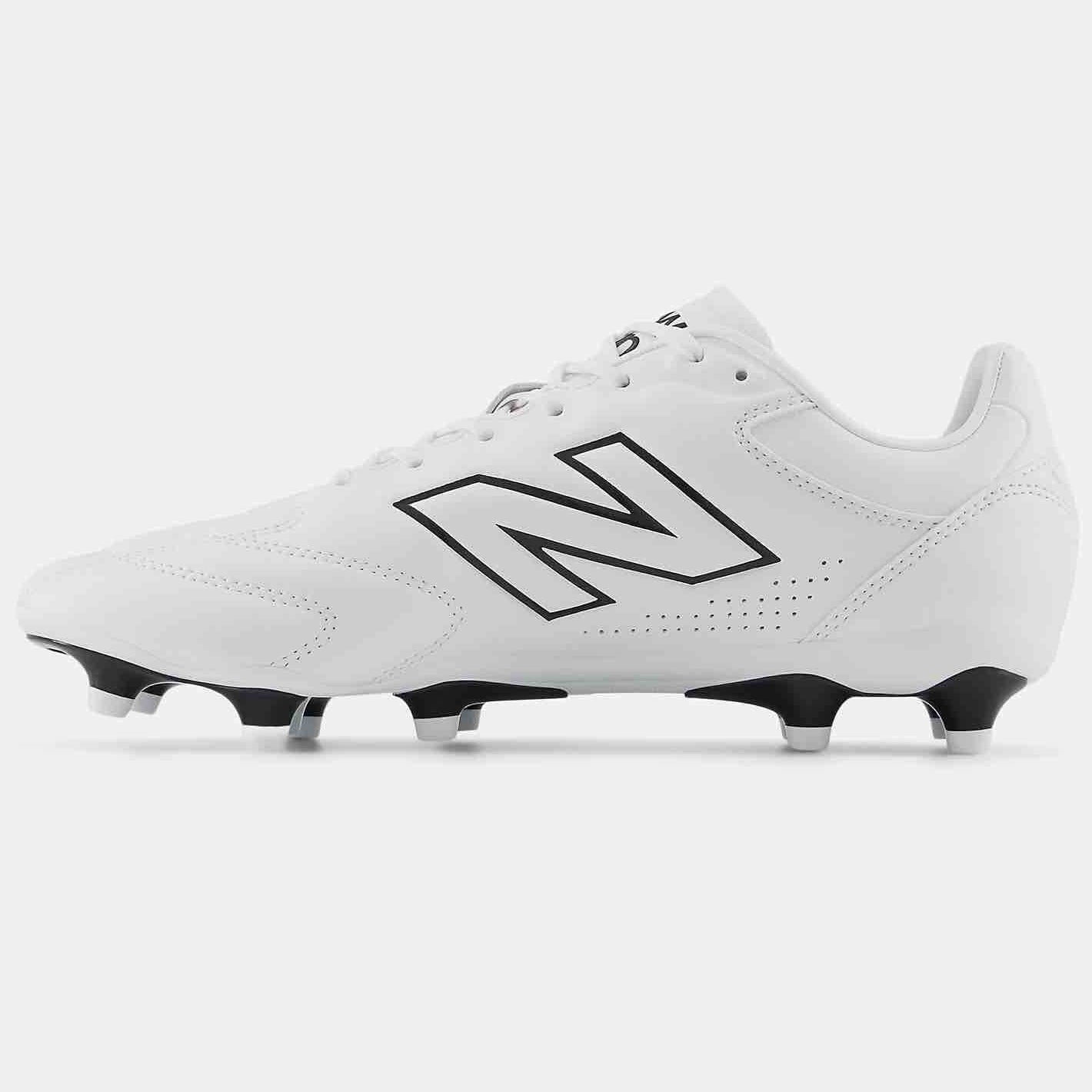 New Balance 442 Pro V3 2E Wide Firm Ground Soccer Cleats White (Side 2)