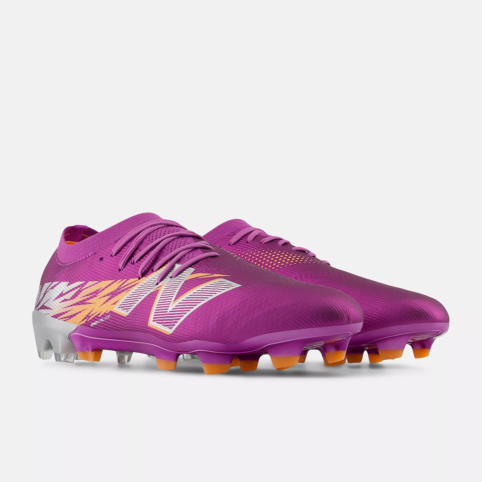 New Balance Furon Elite V8 Firm Ground Soccer Cleats - Energy Rush Pack (SP25) (Pair - Lateral)