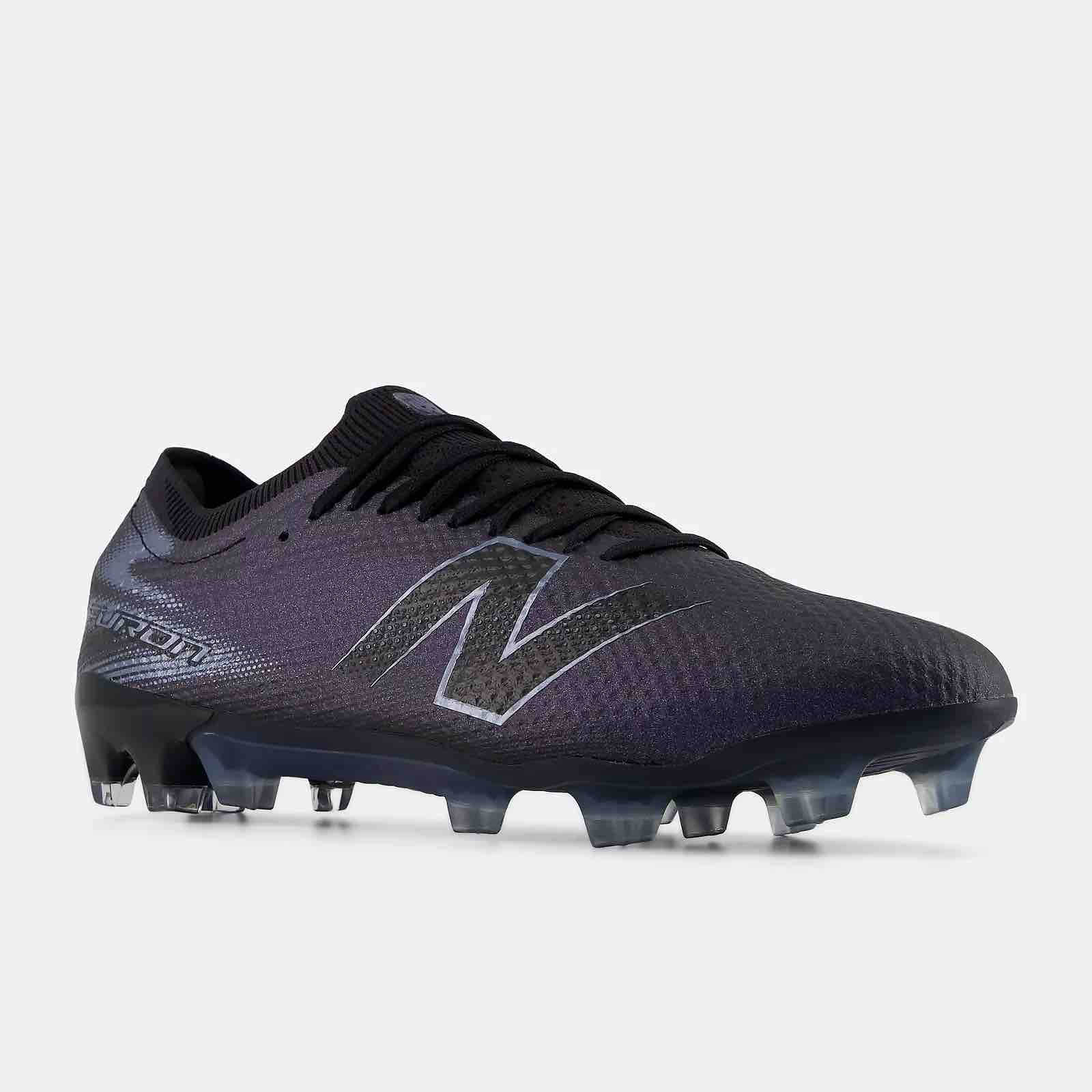 New Balance Furon Elite V9 2E Wide Firm Ground Soccer Cleats - Black Pack (FA26) (Lateral Front)