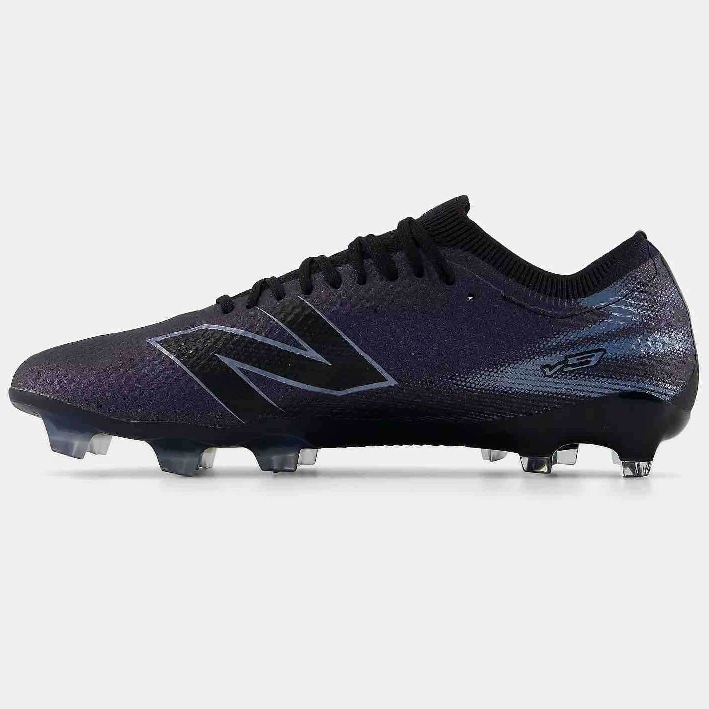 New Balance Furon Elite V9 2E Wide Firm Ground Soccer Cleats - Black Pack (FA26) (Side 2)