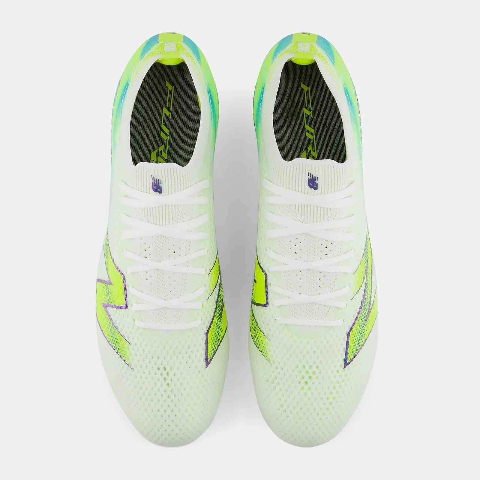 New Balance Furon Elite V9 2E Wide Firm Ground Soccer Cleats - Neon Tide Pack (FA26) (Pair - Top)