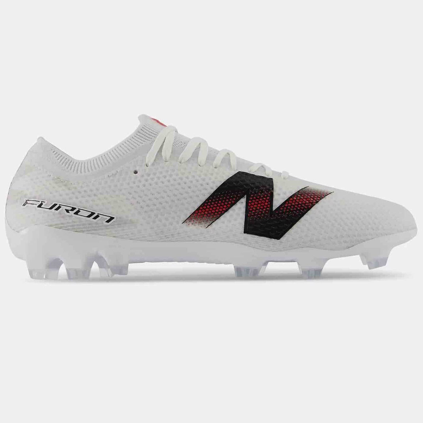 New Balance Furon Elite V9 2E Wide Firm Ground Soccer Cleats - White Pack (FA26) (Side 1)