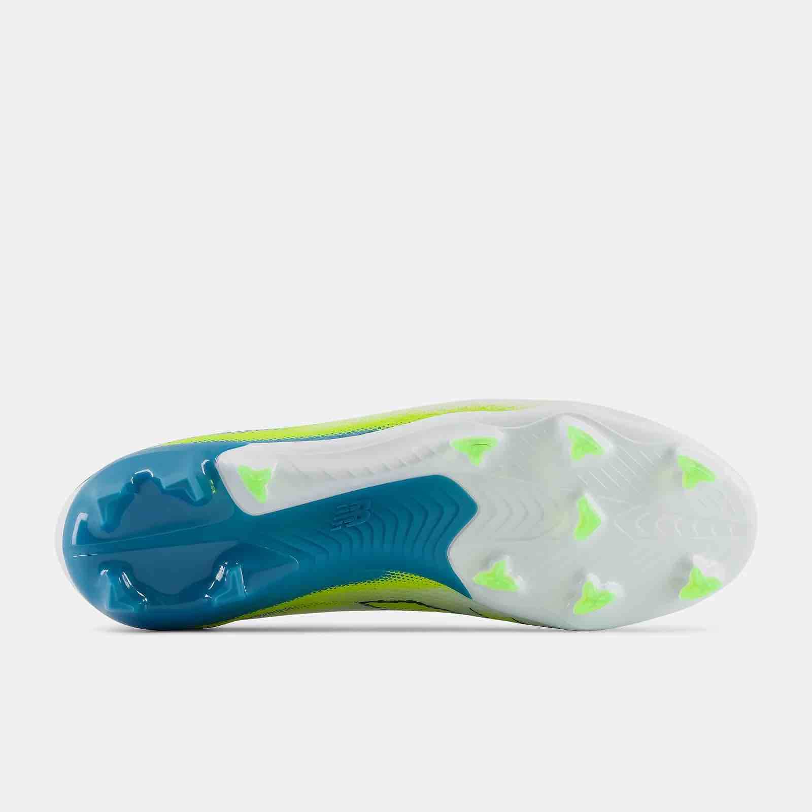 New Balance Furon Team V9 2E Wide Firm Ground Soccer Cleats - Neon Tide Pack (FA26) (Bottom)