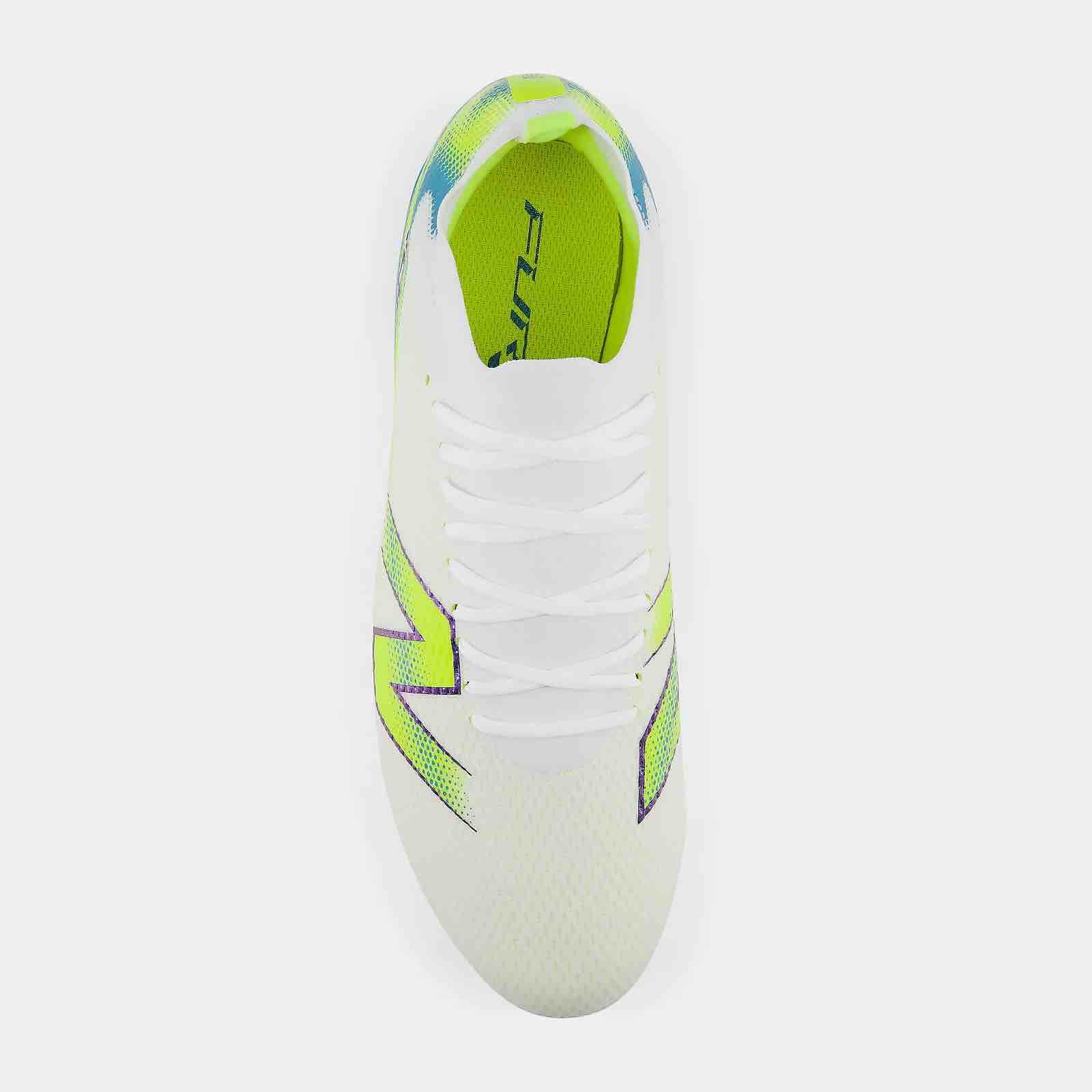New Balance Furon Team V9 2E Wide Firm Ground Soccer Cleats - Neon