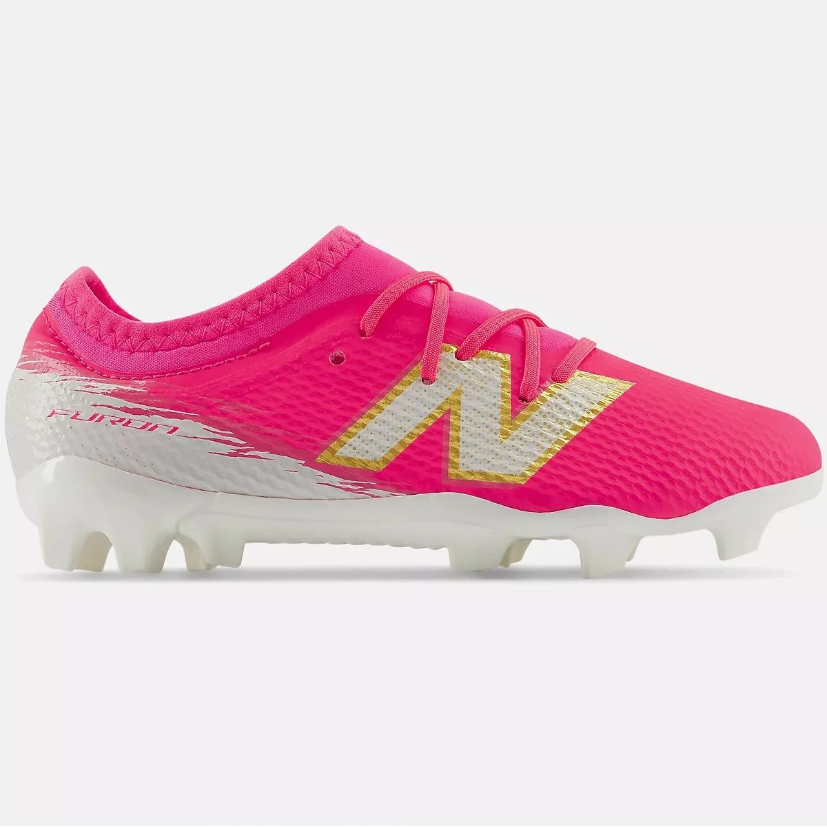 New Balance Junior Furon Team V8 Wide Firm Ground Soccer Cleats - Pure Ambition Pack (SP26) (Side 1)