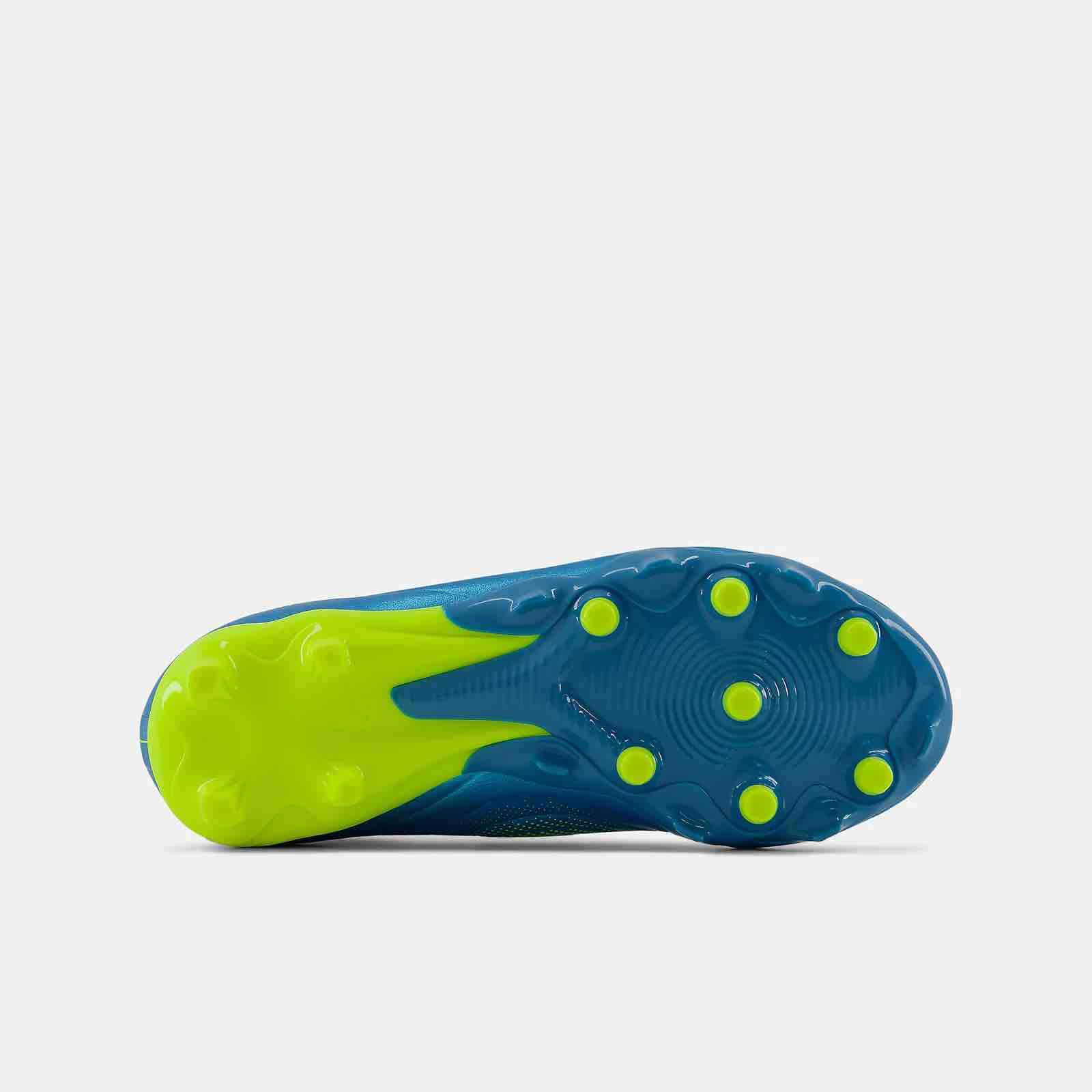 New Balance Junior Tekela Team Low Laced V5 Wide Firm Ground Soccer Cleats - Neon Tide Pack (FA26) (Bottom)