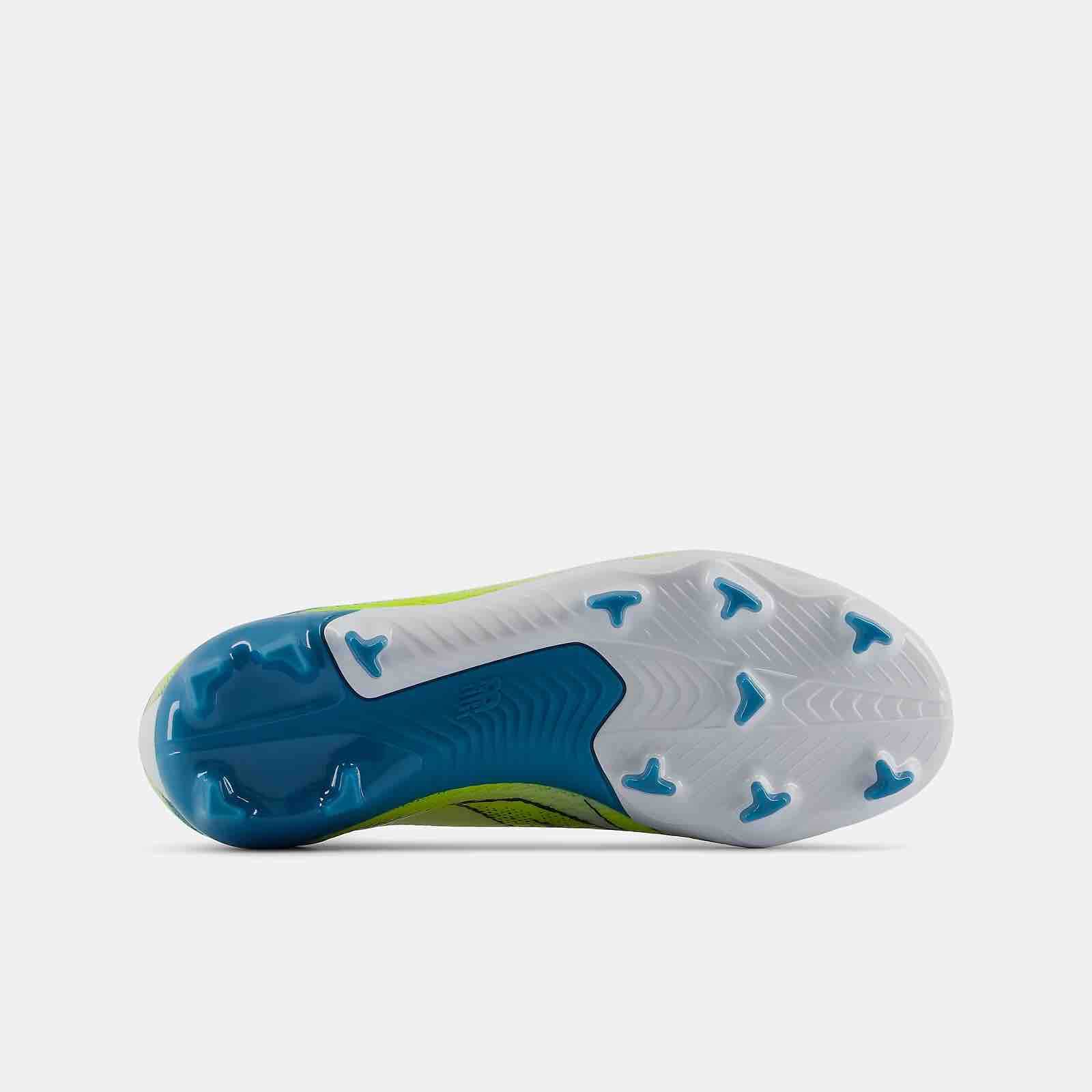 New Balance Kid's Furon Team V9 Wide Firm Ground Soccer Cleats - Neon Tide Pack (FA26) (Bottom)