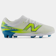 New Balance Kid's Furon Team V9 Wide Firm Ground Soccer Cleats - Neon Tide Pack (FA26) (Side 1)