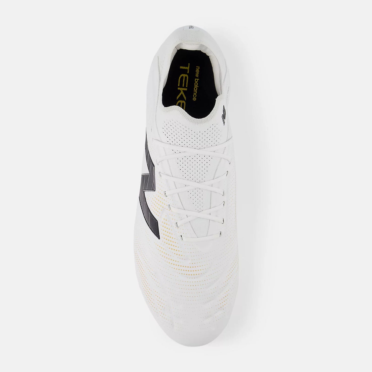 New Balance Tekela Elite Low Laced V5 2E Wide Firm Ground Soccer Cleats White (Top)