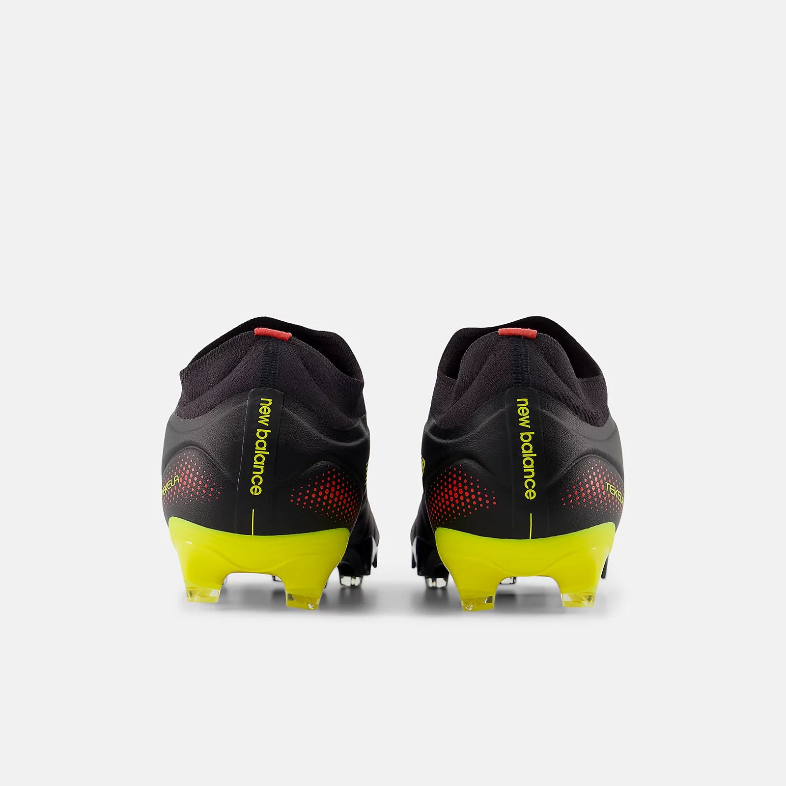 New Balance Tekela Team Low V5 Firm Ground Soccer Cleats - Live Wire Pack (SP26) (Pair - Back)