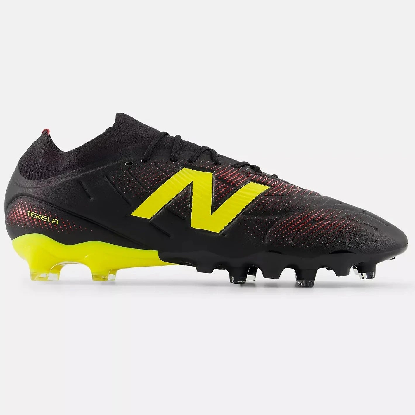 New Balance Tekela Team Low V5 Firm Ground Soccer Cleats - Live Wire Pack (SP26) (Side 1)