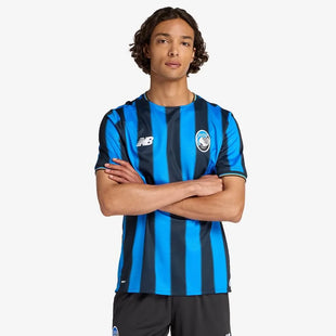 New Balance 2025-26 Atalanta Men's Stadium Home Soccer Jersey No Sponsor (Model - Front)