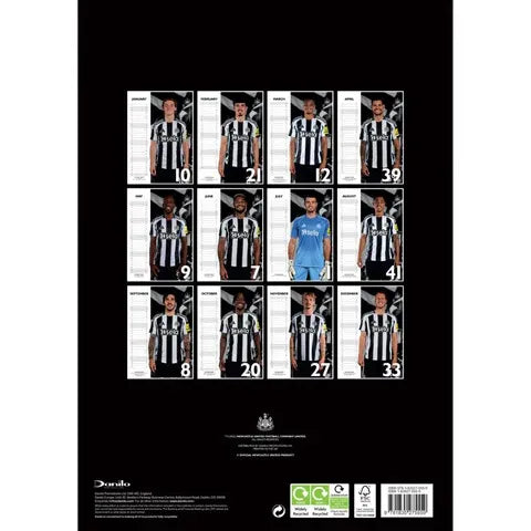 Newcastle 2026 Official Calendar (Back)