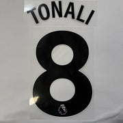 Newcastle 2025-Home TONALI #8 Official Name Set-BLACK