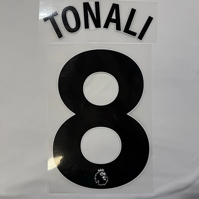 Newcastle 2025-Home TONALI #8 Official Name Set-BLACK