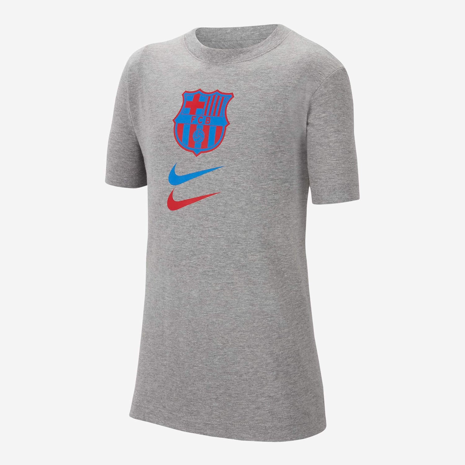 Nike 2022-23 Barcelona Youth Crest Tee (Front)
