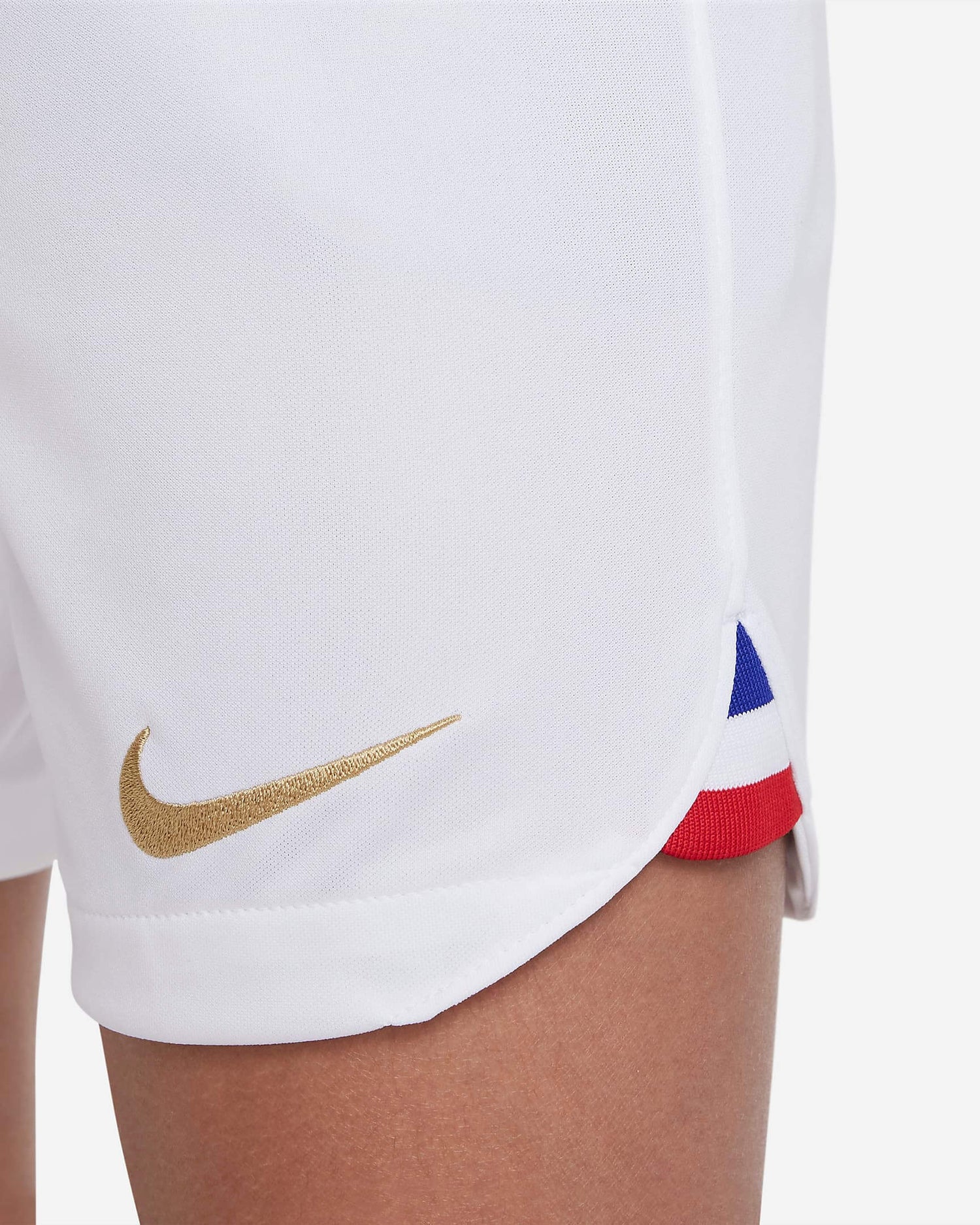 Nike 2022-23 France Youth Stadium Home Shorts (Detail 2)
