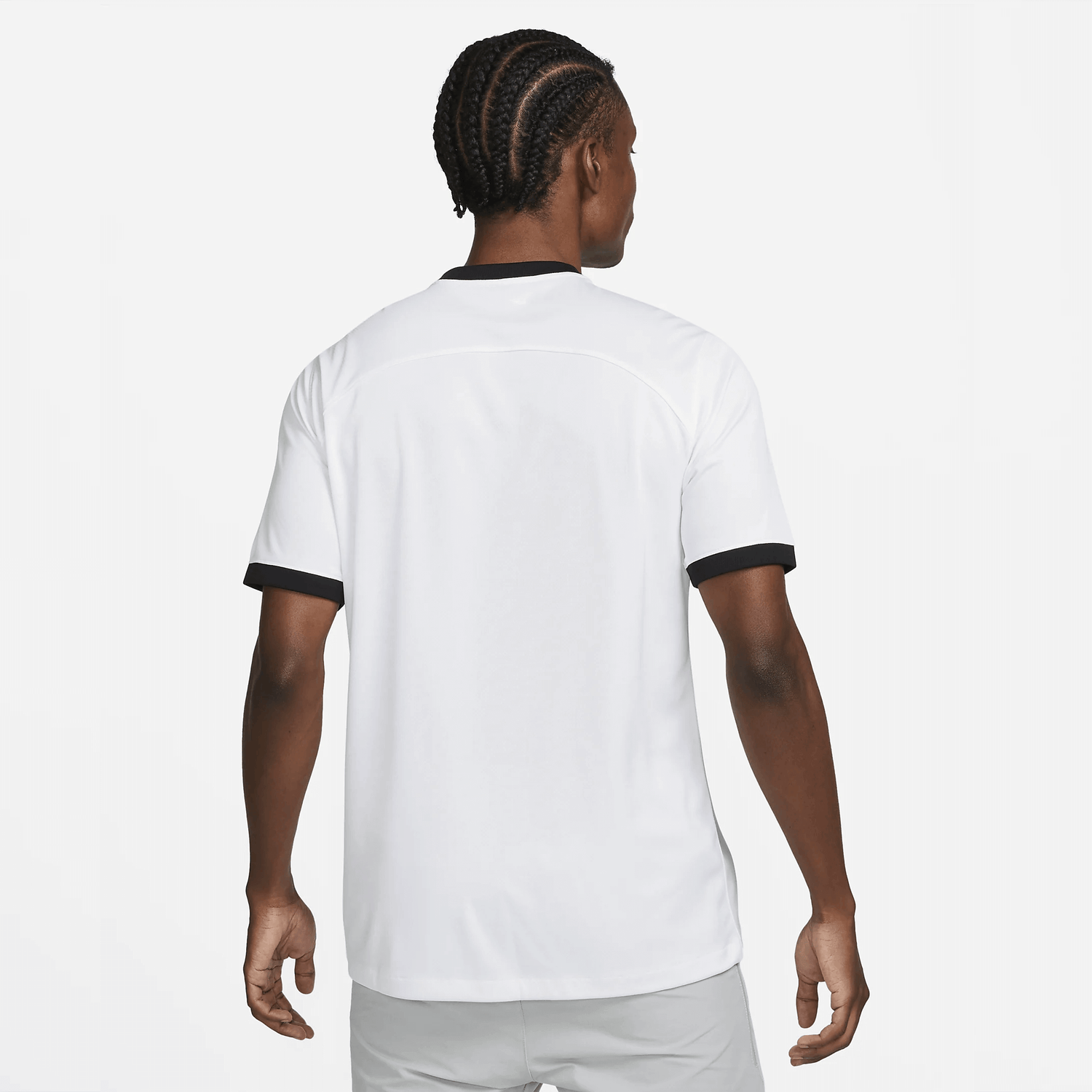 Nike 2022-23 New Zealand Home Jersey - White-Black (Model - Back)