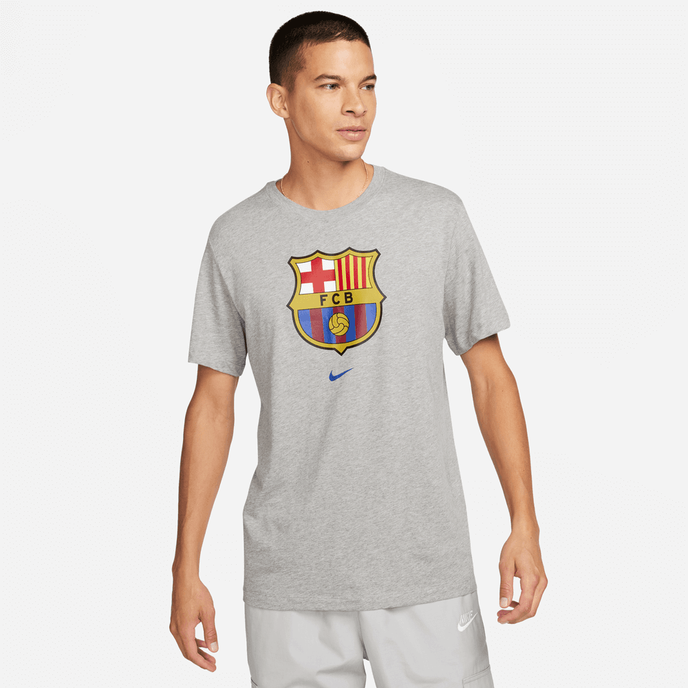 Nike 2023-24 Barcelona Men's Crest Tee (Model - Front)