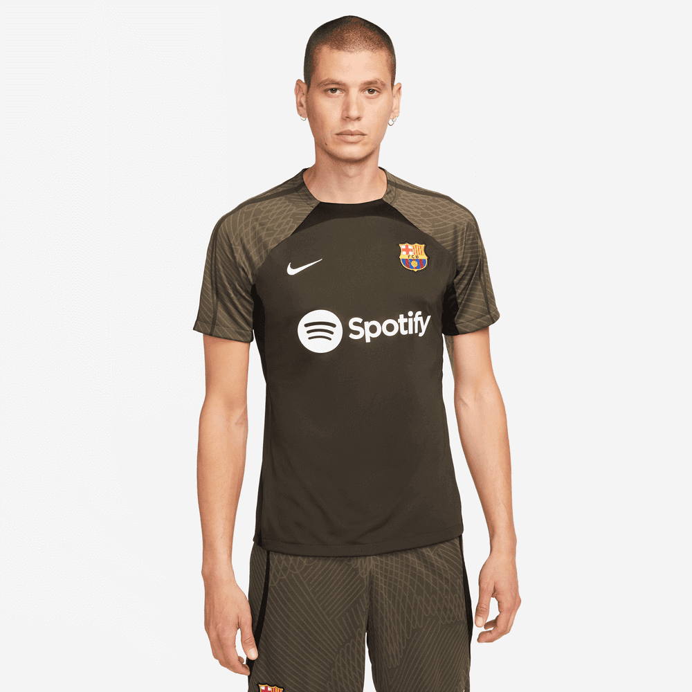 Nike 2023-24 Barcelona Men's DF Strike Training Jersey (Model - Front)