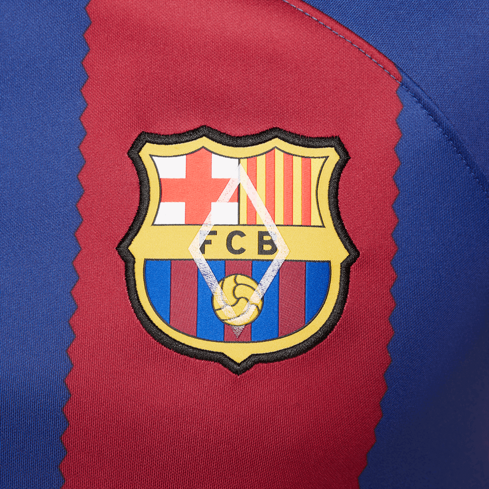 Nike 2023-24 Barcelona Men's Stadium Home Jersey (Detail 3)