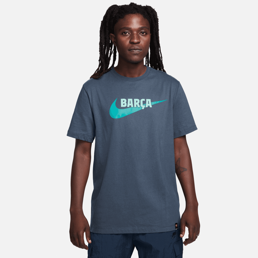 Nike 2023-24 Barcelona Men's Swoosh T-Shirt (Model - Front)