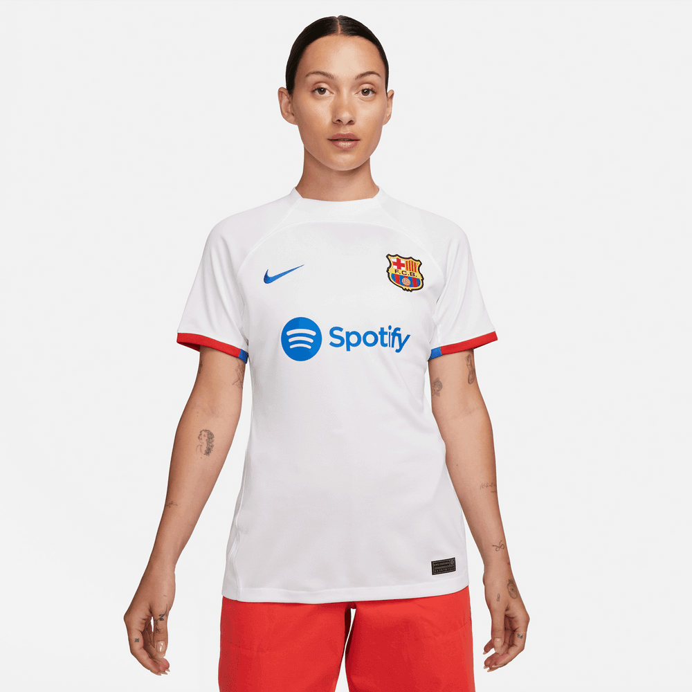 Nike 2023-24 Barcelona Women's Stadium Away Jersey (Model - Front)