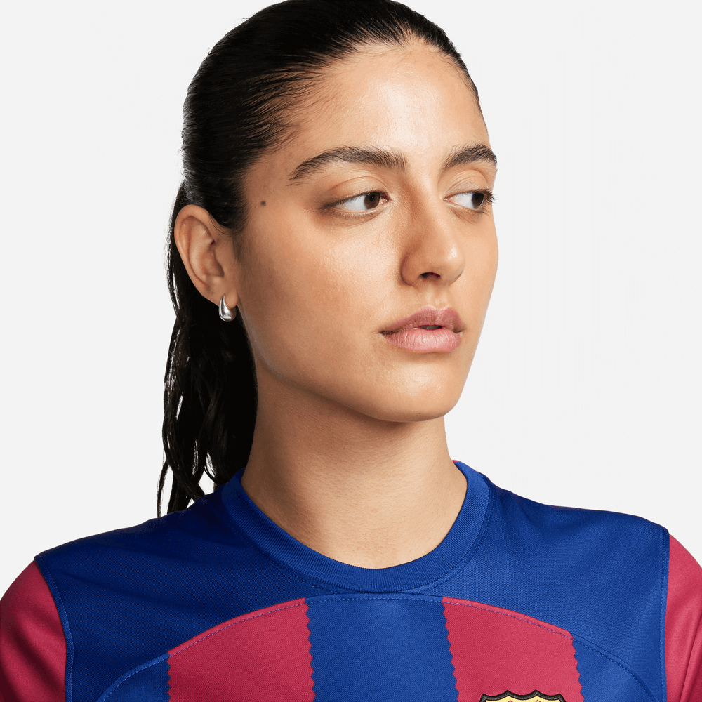 Nike 2023-24 Barcelona Women's Stadium Home Jersey (Detail 1)