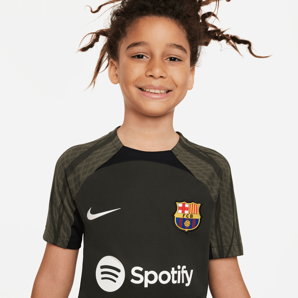 Nike 2023-24 Barcelona Youth Dri-Fit Knit Top (Detail 1)