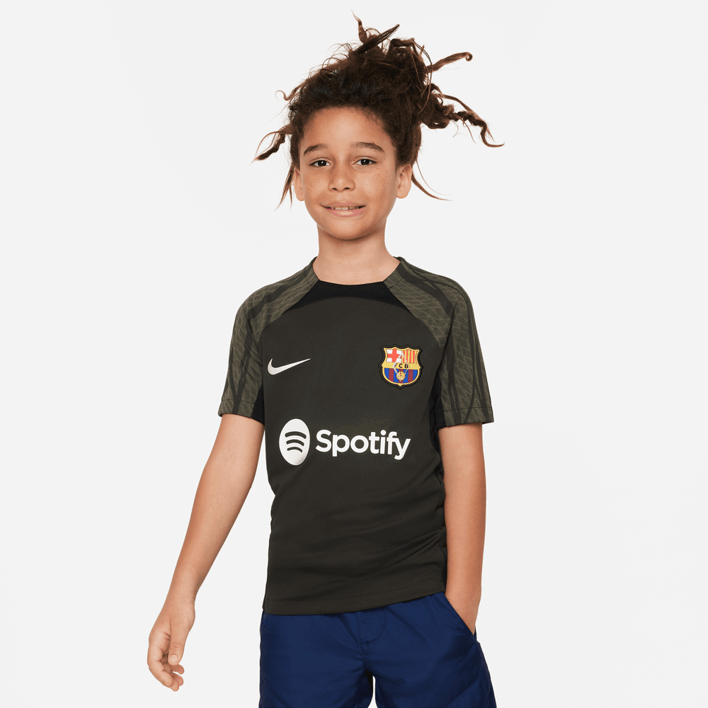 Nike 2023-24 Barcelona Youth Dri-Fit Knit Top (Model - Front)