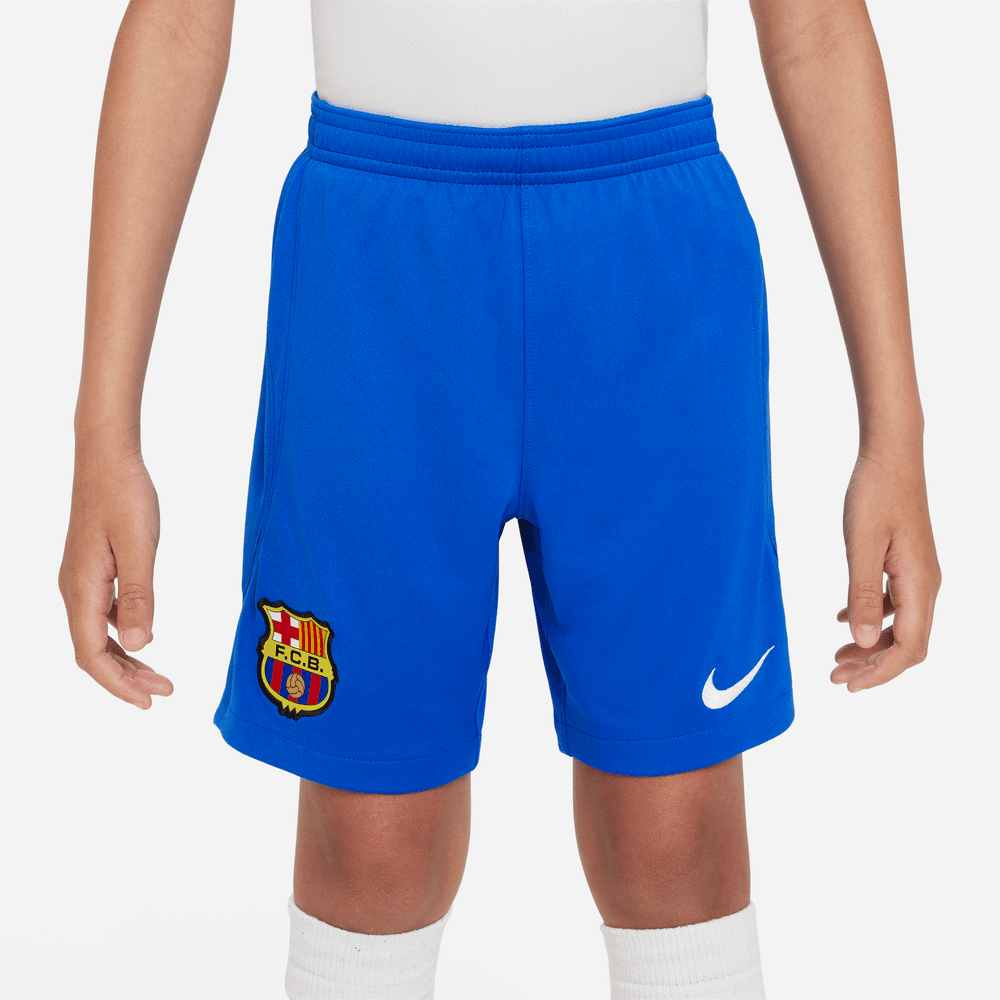 Nike 2023-24 Barcelona Youth Stadium Away Shorts (Front)