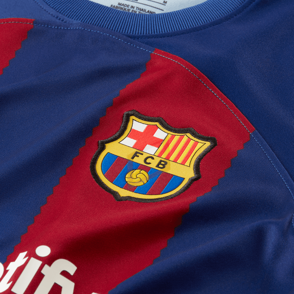 Nike 2023-24 Barcelona Youth Stadium Home Jersey (Detail 3)