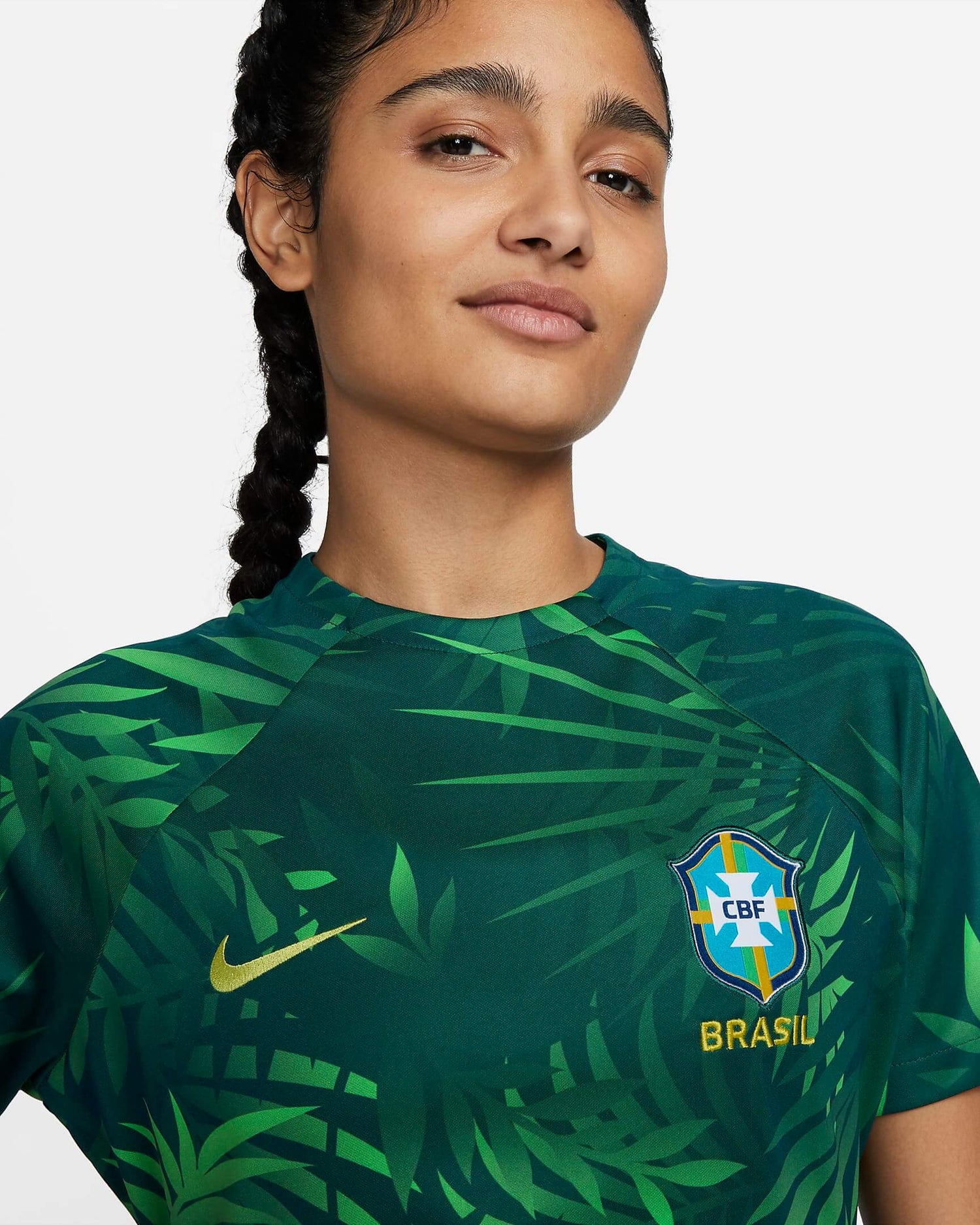 Nike 2023-24 Brazil Women's Academy Pre-Match Jersey (Detail 1)