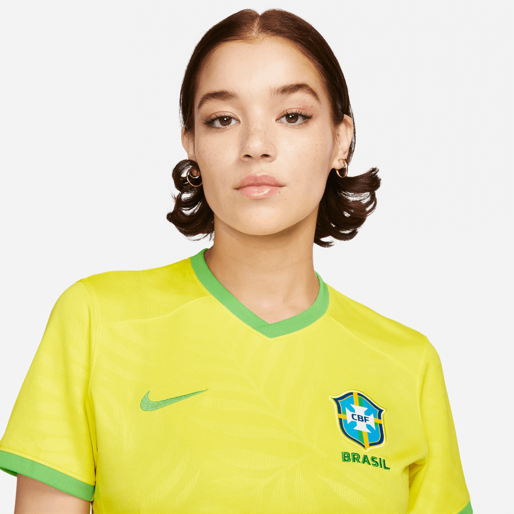 Nike 2023-24 Brazil Women's Stadium Home Jersey (Detail 1)