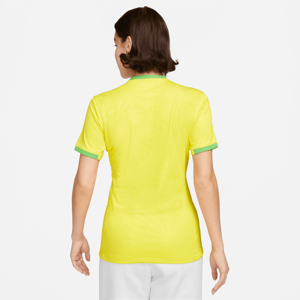 Nike 2023-24 Brazil Women's Stadium Home Jersey (Model - Back)