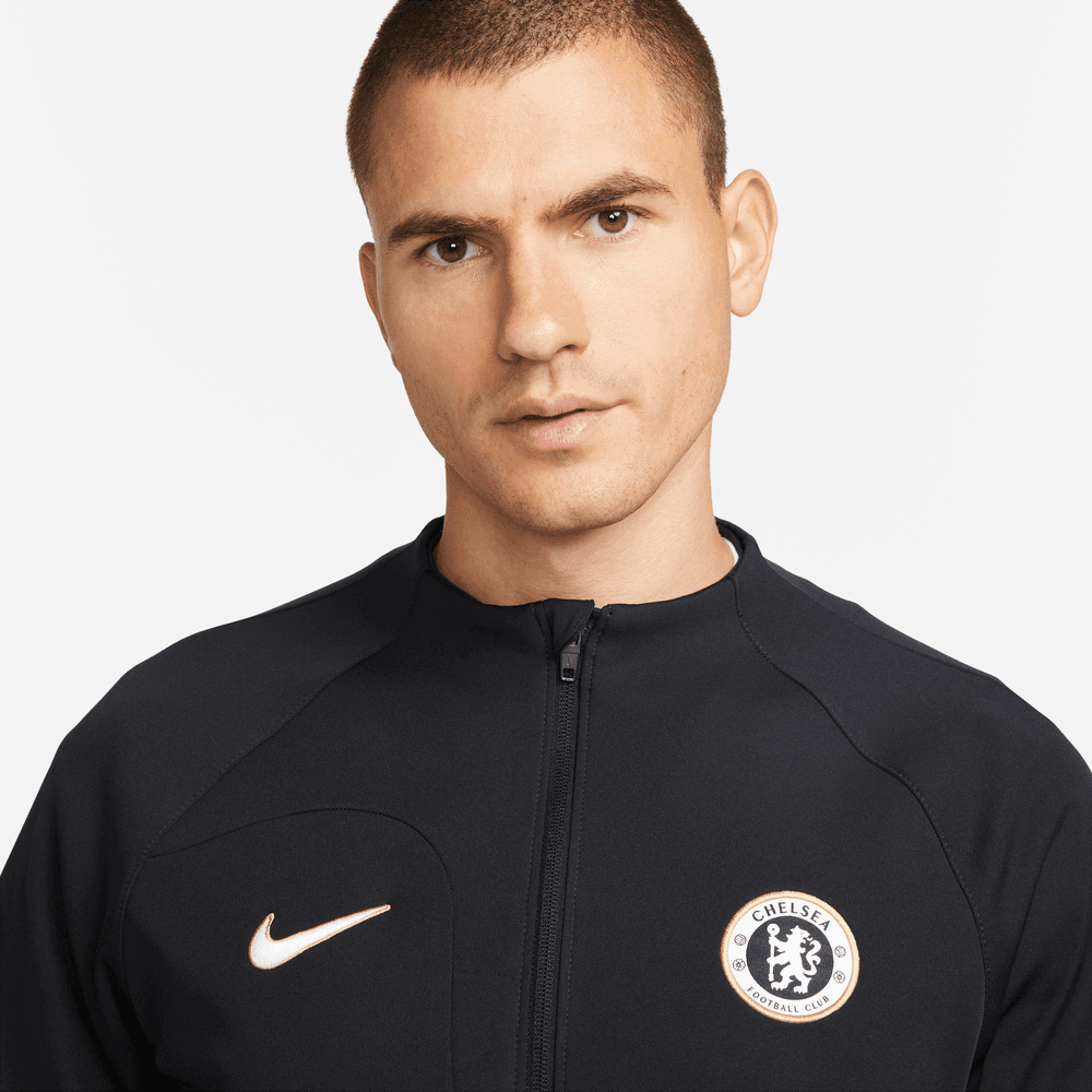 Nike 2023-24 Chelsea Men's Academy Pro Full-Zip Knit Jacket (Detail 1)
