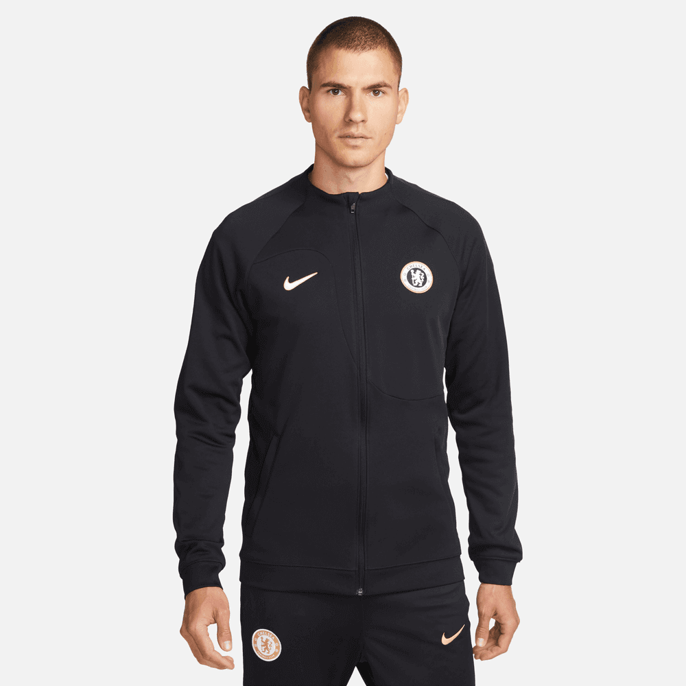 Nike 2023-24 Chelsea Men's Academy Pro Full-Zip Knit Jacket (Model - Front)