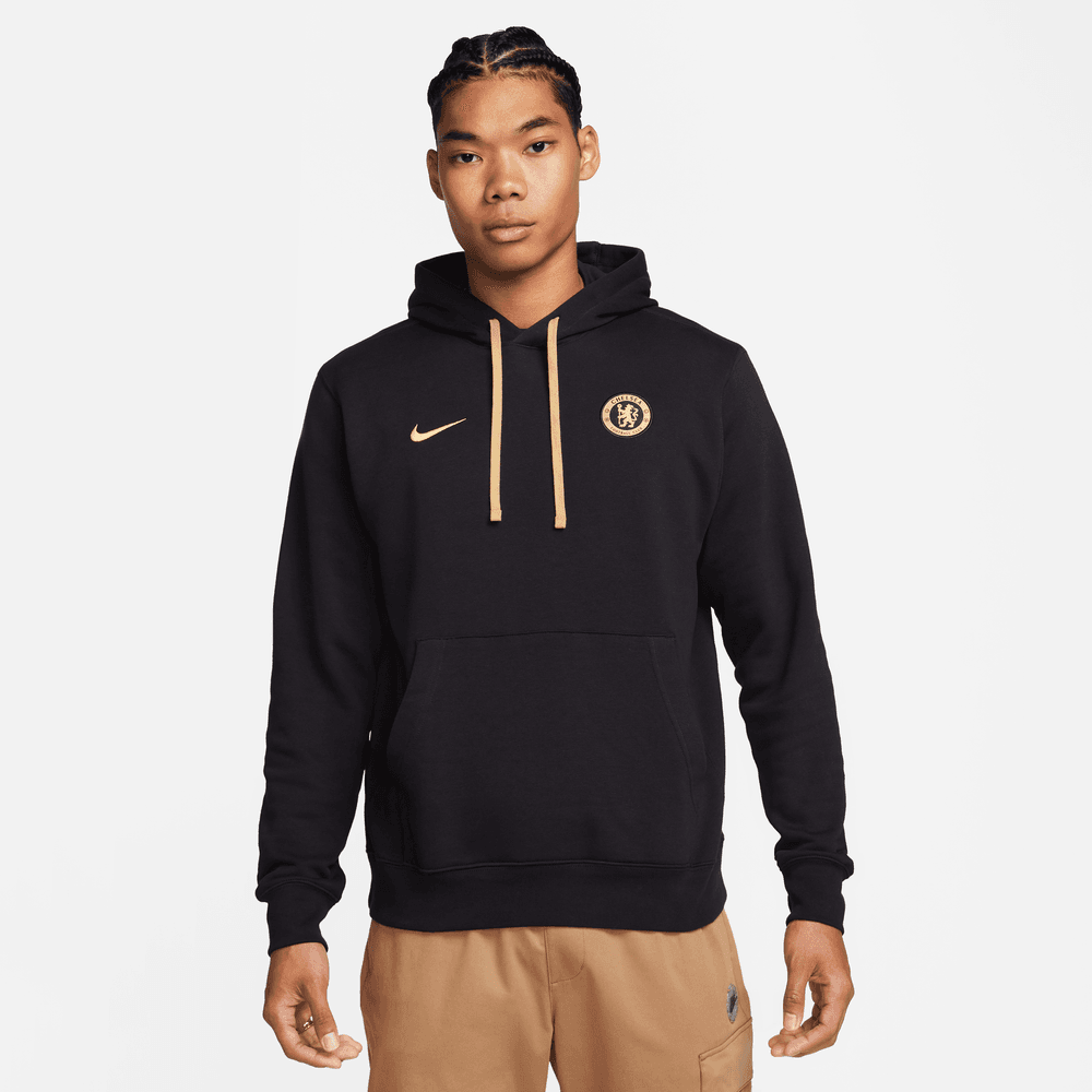 Nike 2023-24 Chelsea Men's Fleece Pullover Hoodie (Model - Front)