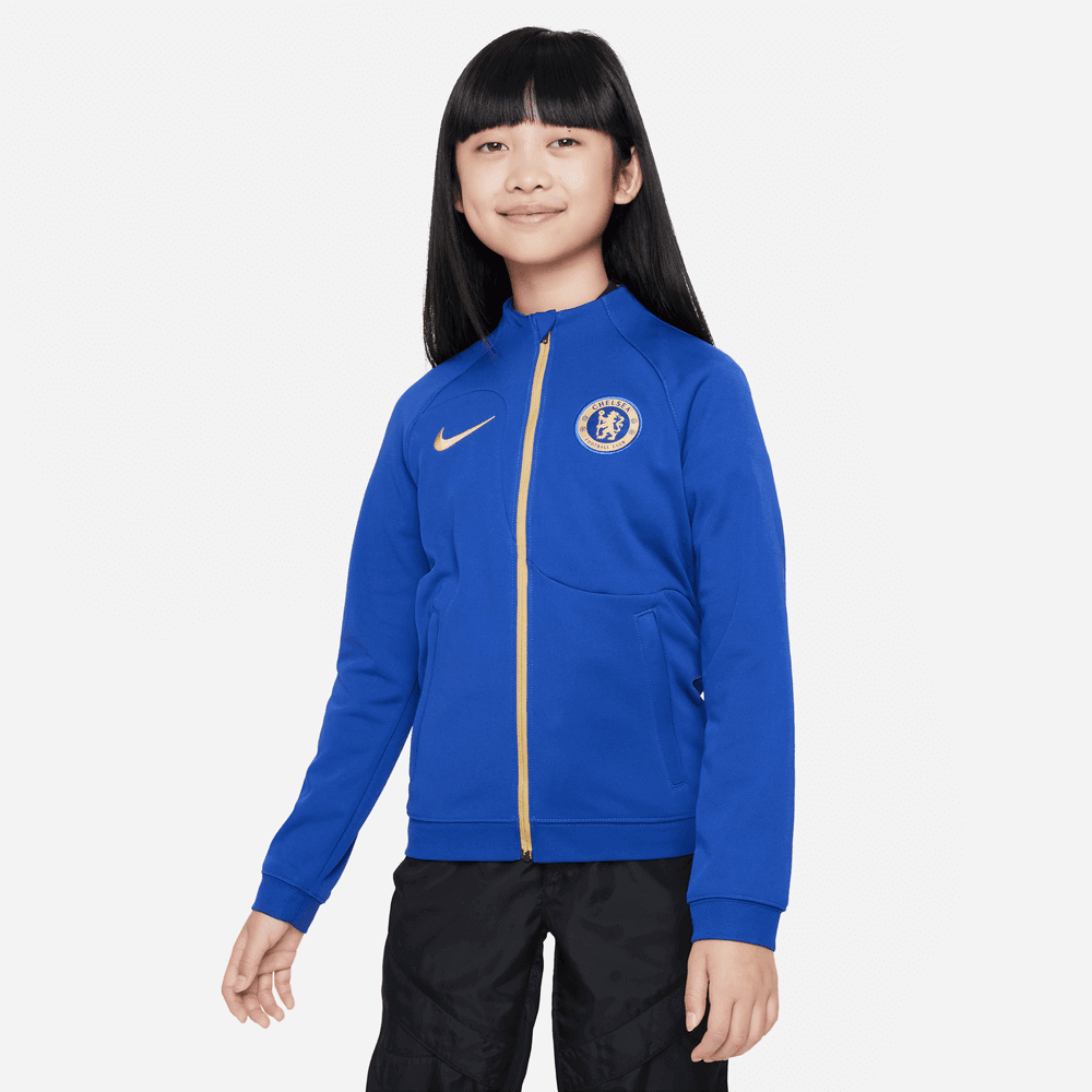 Nike 2023-24 Chelsea Youth Academy Pro Knit Jacket (Model - Front)