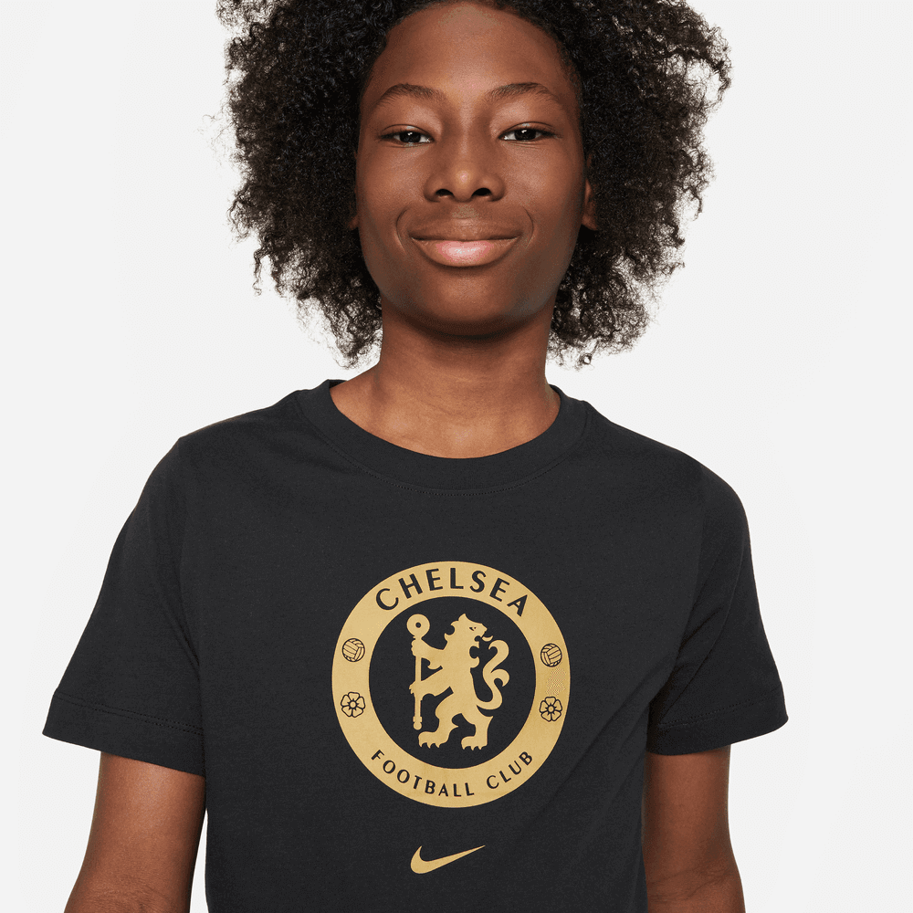 Nike 2023-24 Chelsea Youth Crest Tee (Detail 1)