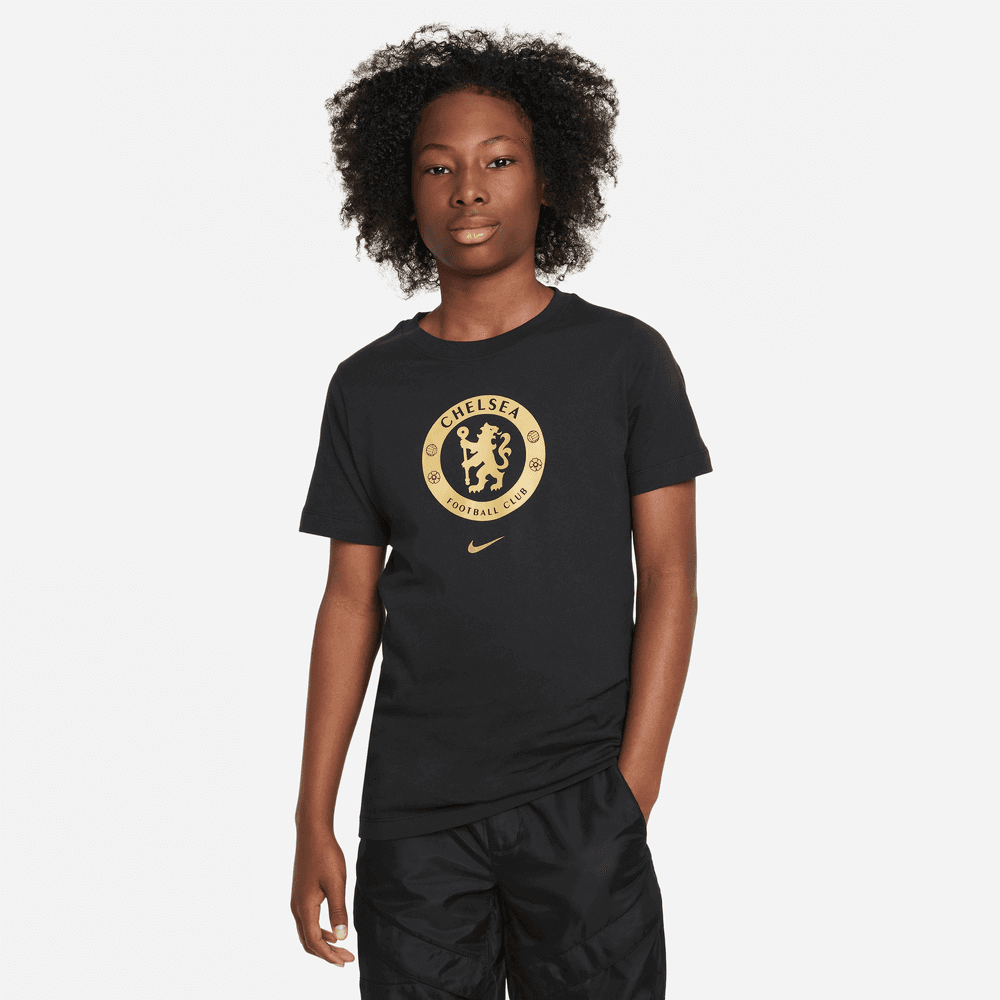 Nike 2023-24 Chelsea Youth Crest Tee (Model - Front)