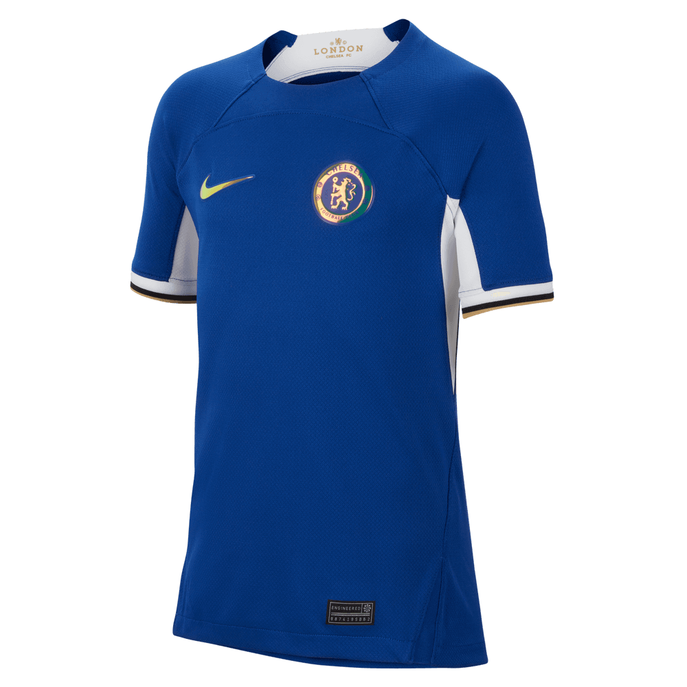 Nike 2023-24 Chelsea Youth Stadium Home Jersey (Front)