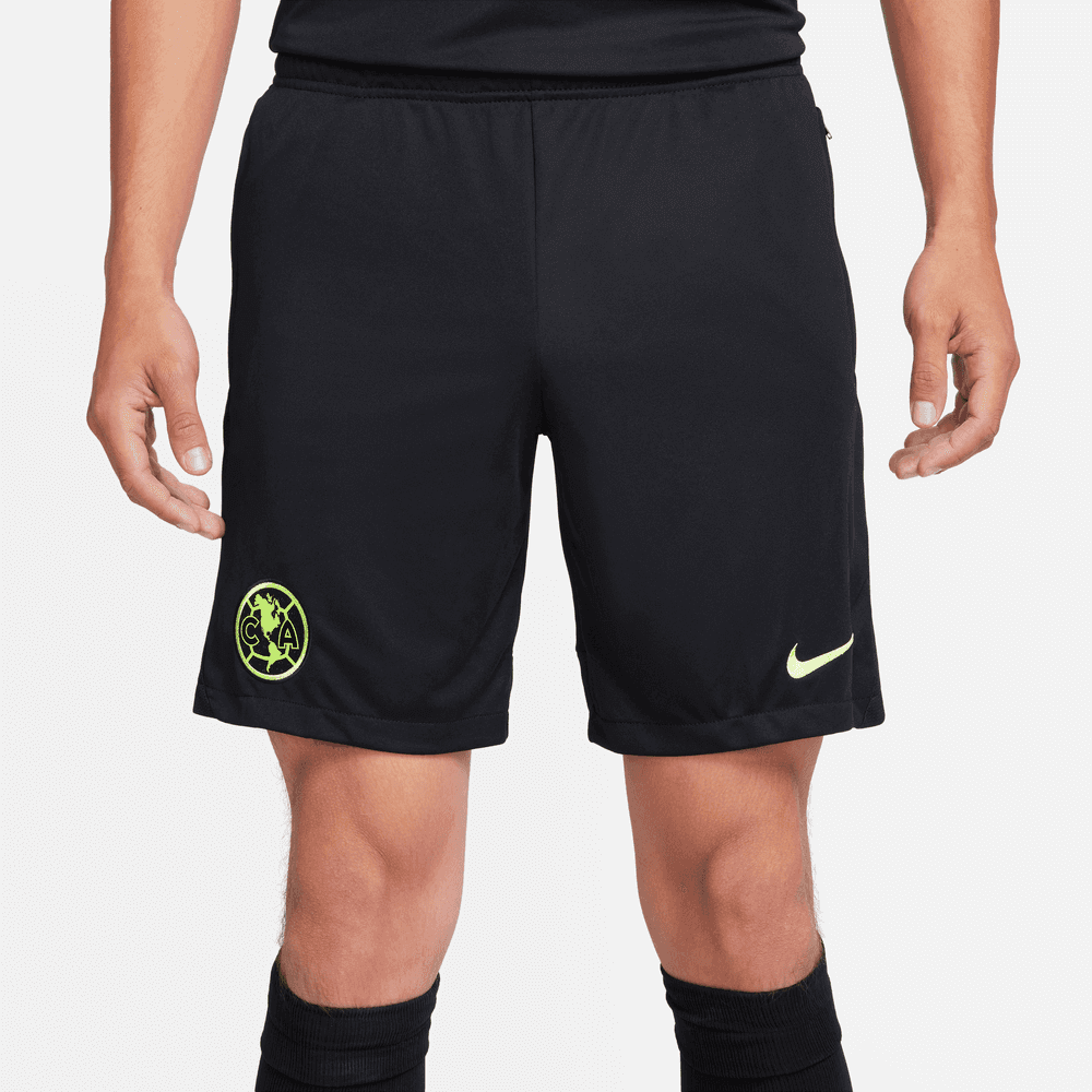 Nike 2023-24 Club America Academy Pro Third Knit Shorts (Front)