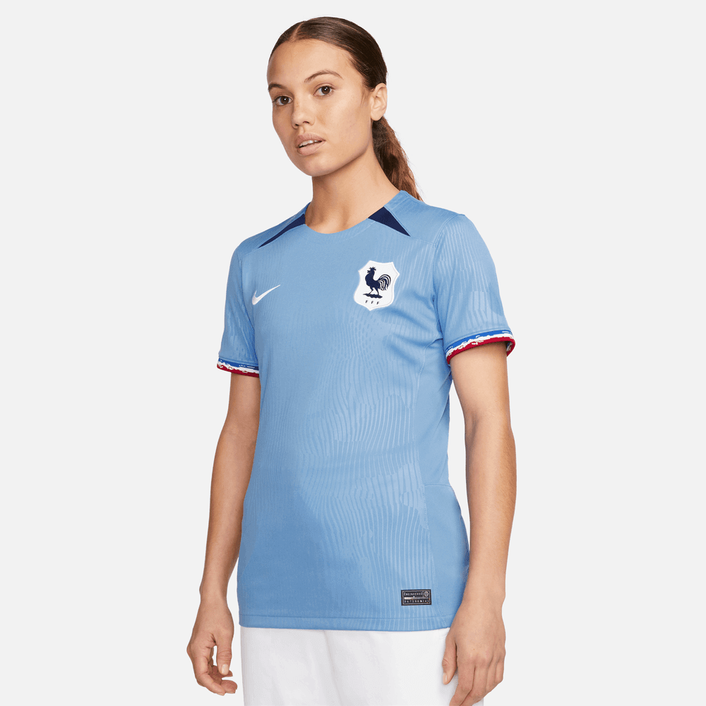 Nike 2023-24 France Women's Stadium Home Jersey (Model - Front)