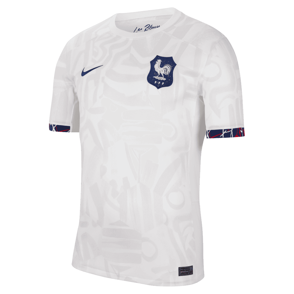 Nike 2023-24 France Women's (Men's Cut) Stadium Away Jersey (Front)