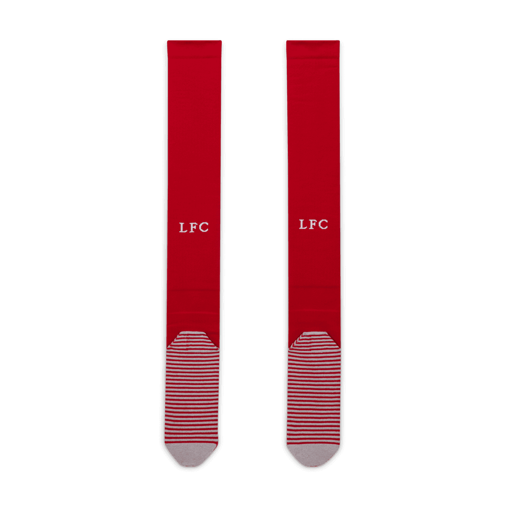 Nike 2023-24 Liverpool Home Strike Knee-High Socks (Pair - Back)