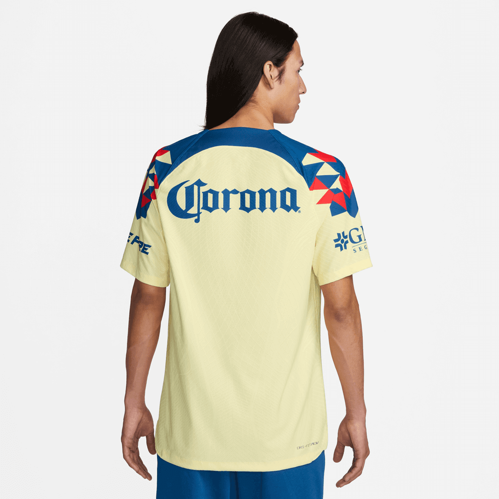 Nike 2023-24 Men's Club America Authentic Match Home Jersey (Model - Back)