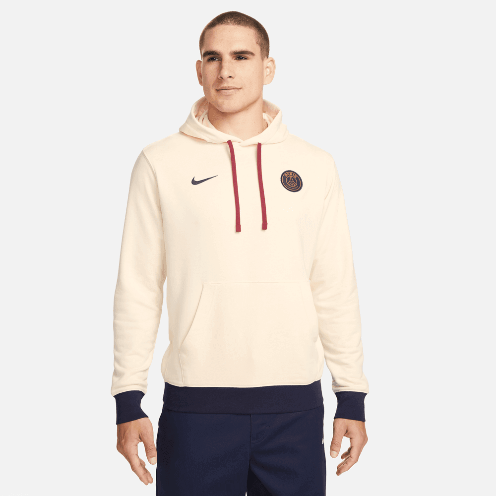 Nike 2023-24 PSG Men's Club Fleece Hoodie (Model - Front)