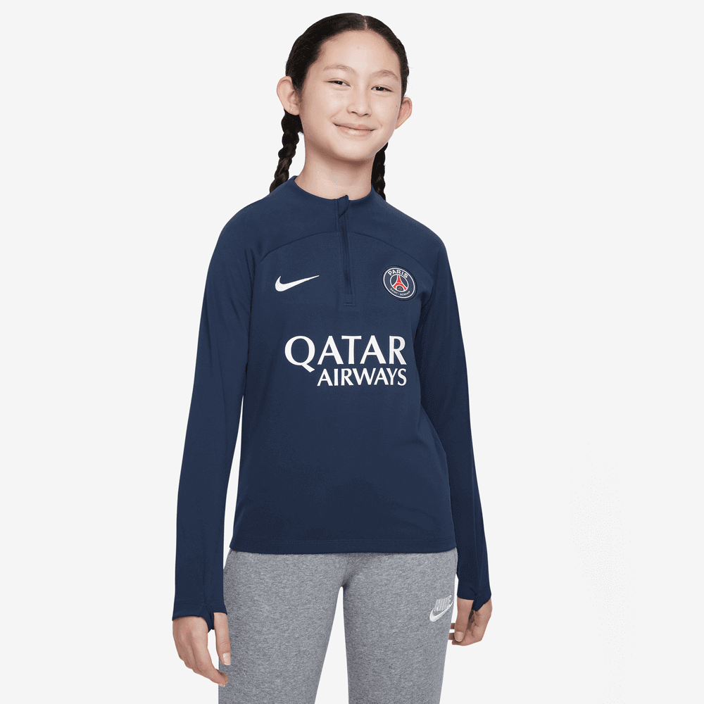 Nike 2023-24 PSG Youth Academy Pro Top - Navy (Model - Front)